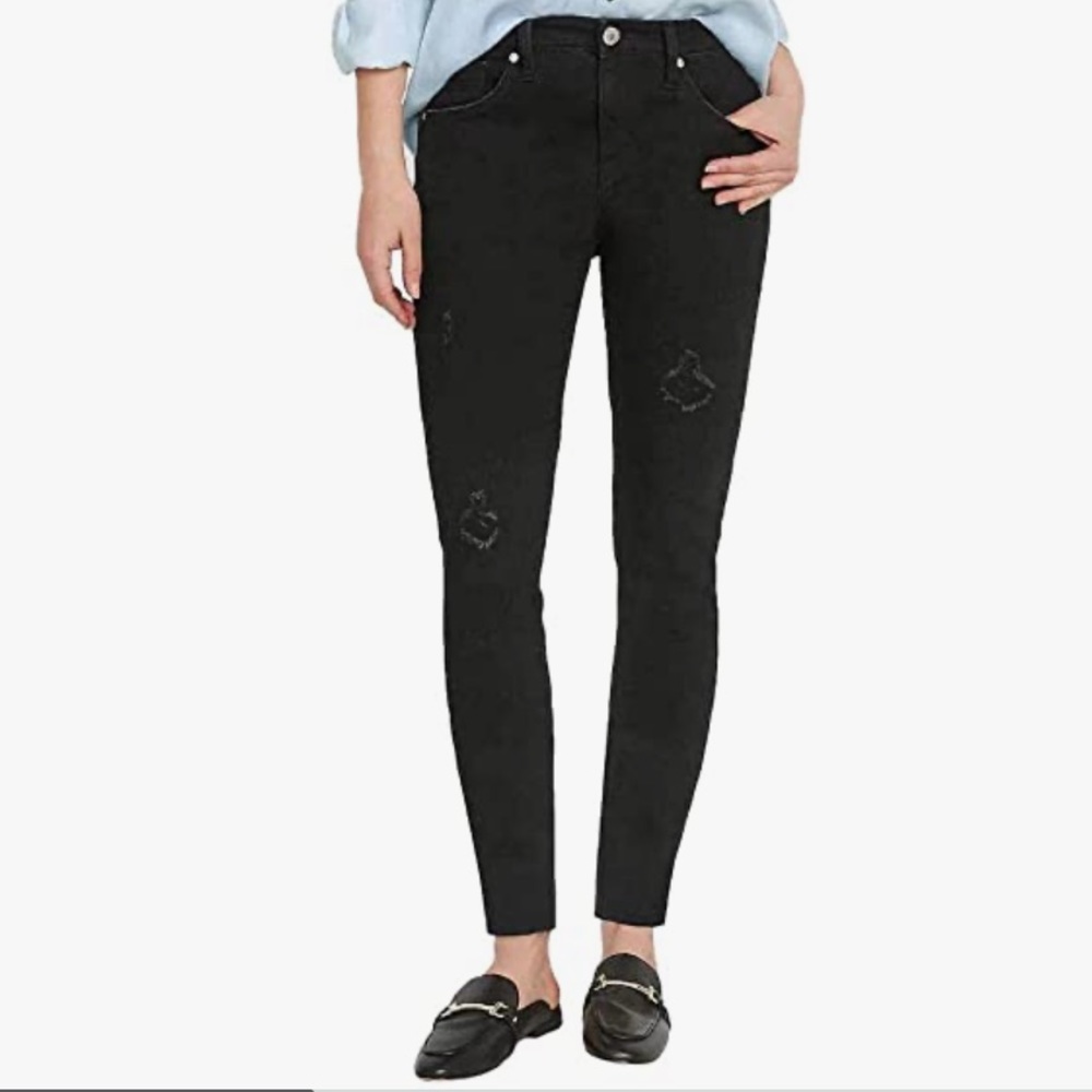 Rip & Repair Mid-Rise skinny jeans